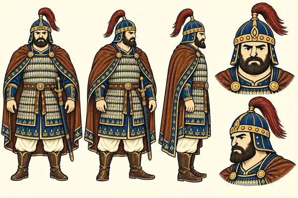 Yalan-sina, identity sheet: Mature warrior (~35–45)