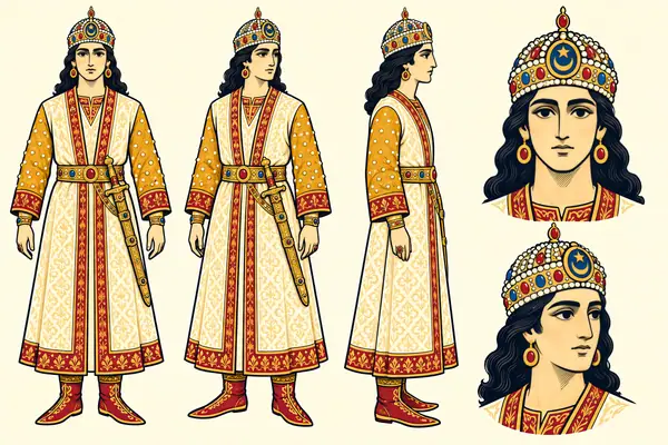 Yazdegard (the last king), identity sheet: Youth (~16)