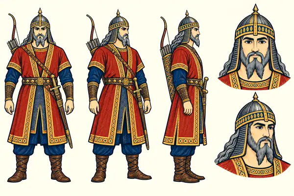 Zavareh, identity sheet: Elder warrior