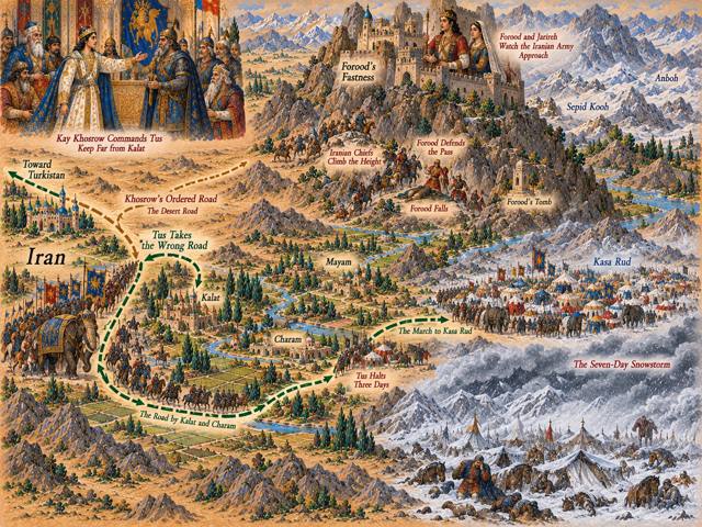 Map: The Wrong Road: Forood's Mountain and the Snowstorm Campaign