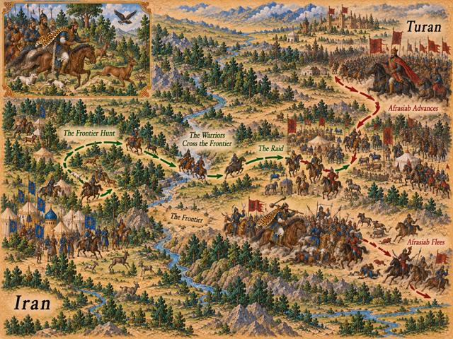 Map: The Frontier Hunt and the Clash of the Seven Champions