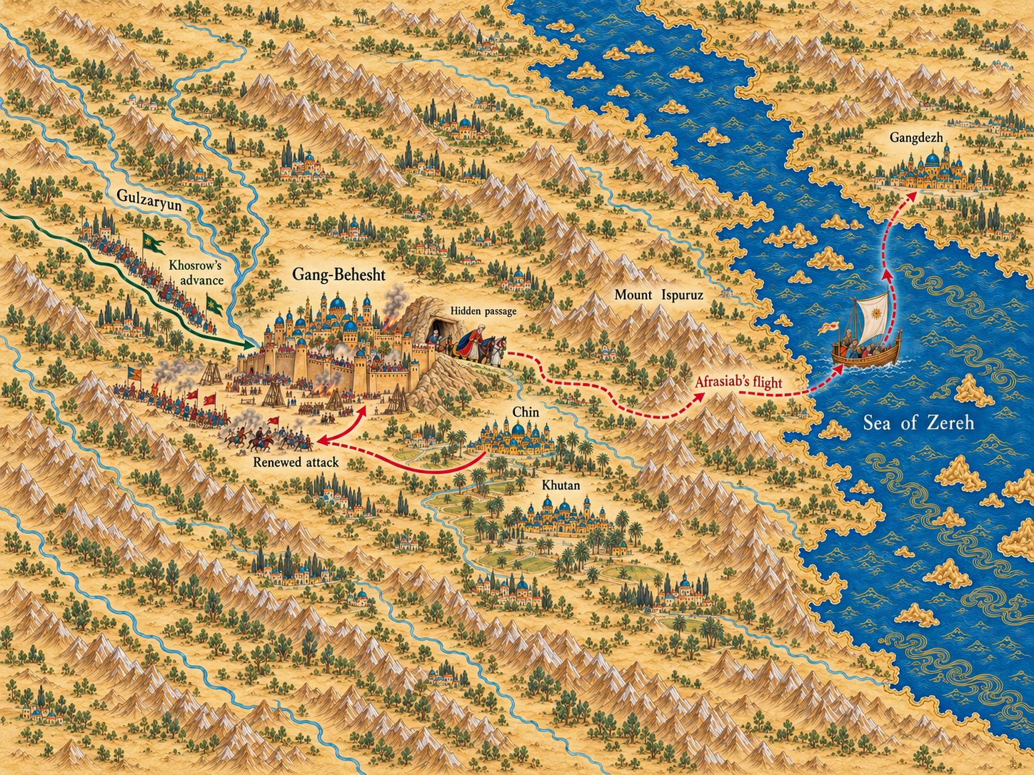 Map: The Pursuit to the Eastern Sea