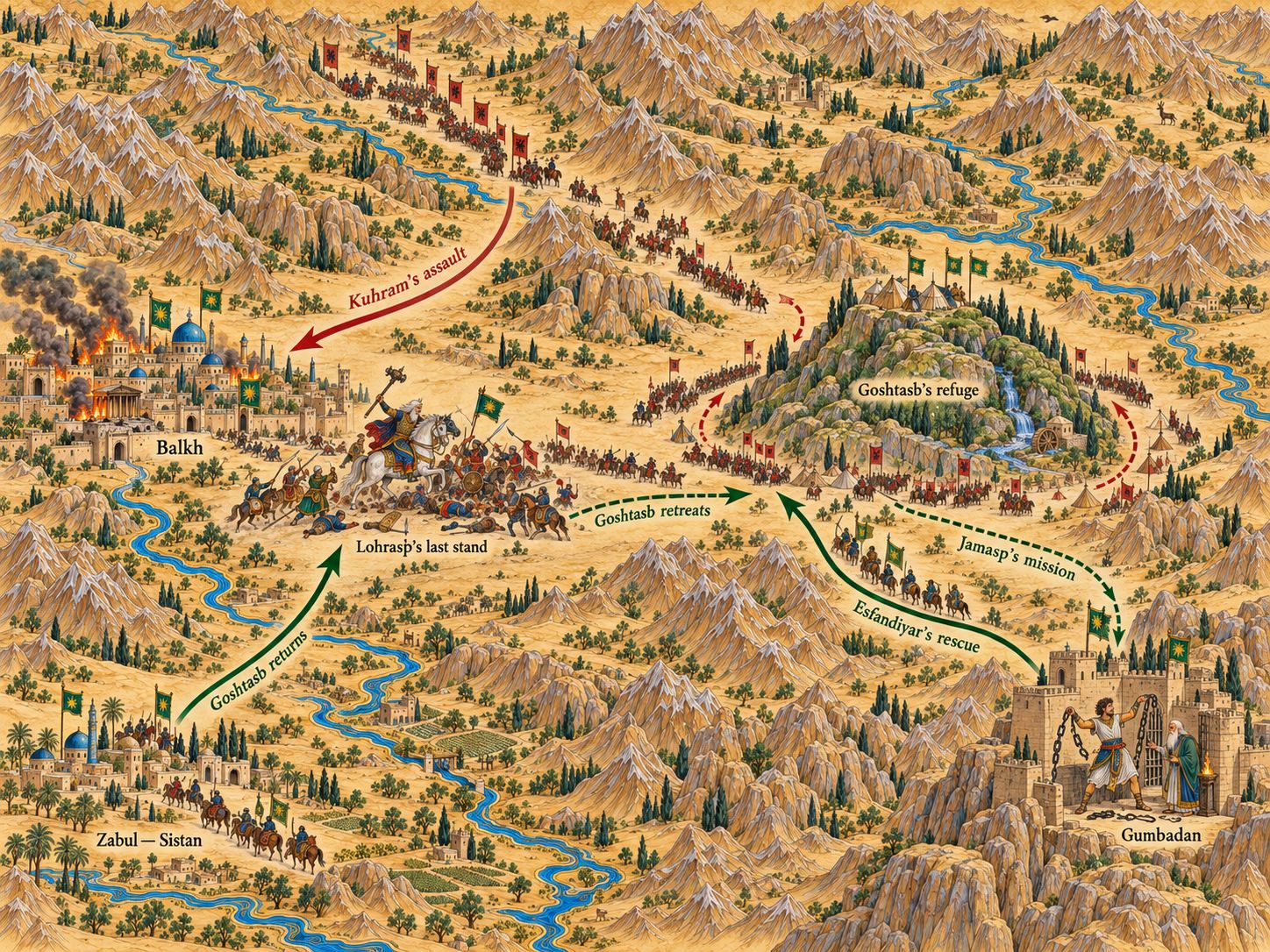 Map: The Second War: The Fall of Balkh