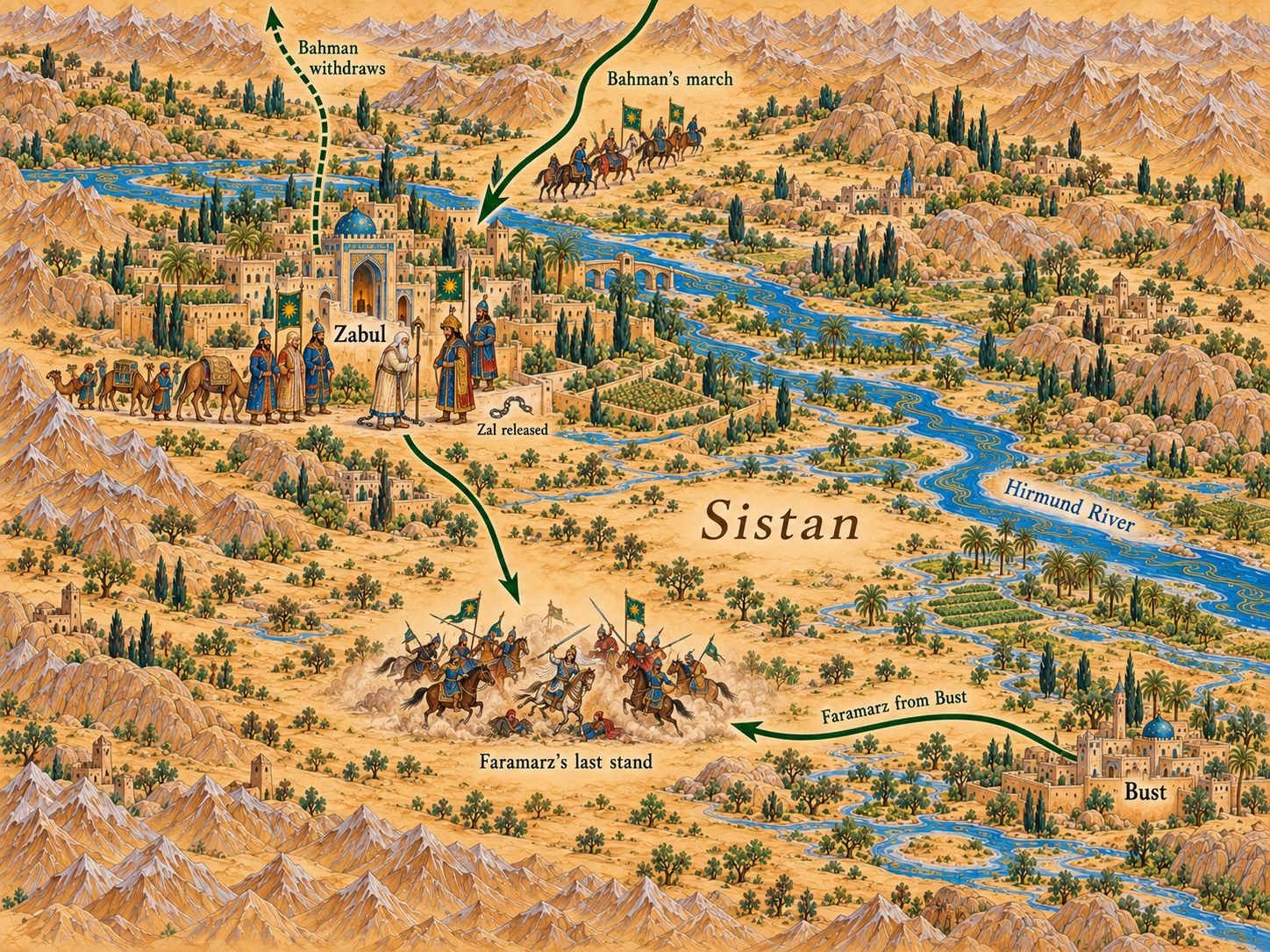 Map: Bahman's Vengeance on Sistan