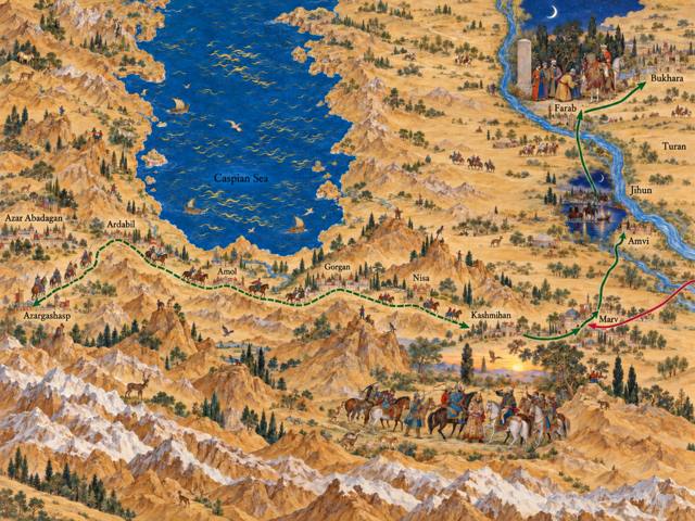 Map: The Daring March against the Khan of Chin
