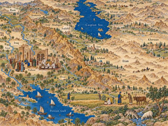 Map: Anooshirvan's Just Order