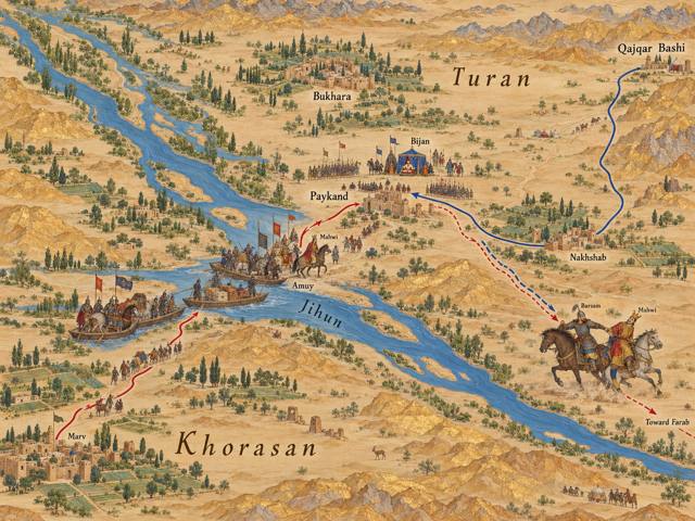Map: The Aftermath: Mahwi's Usurpation and Bijan's Vengeance