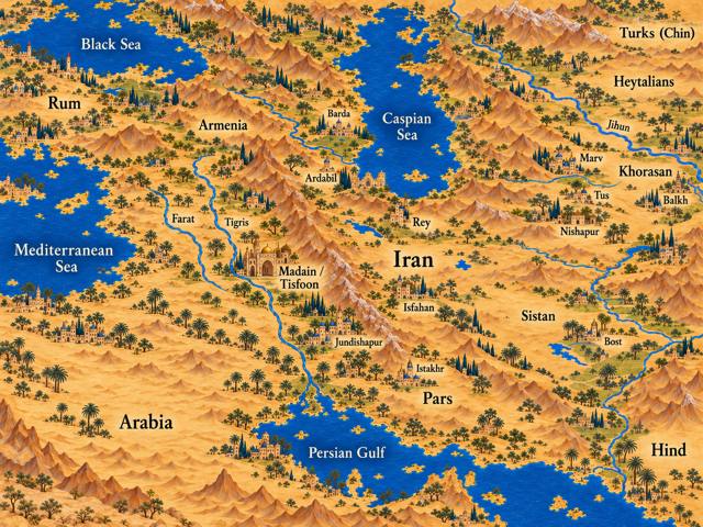 Map: The Sasanian World