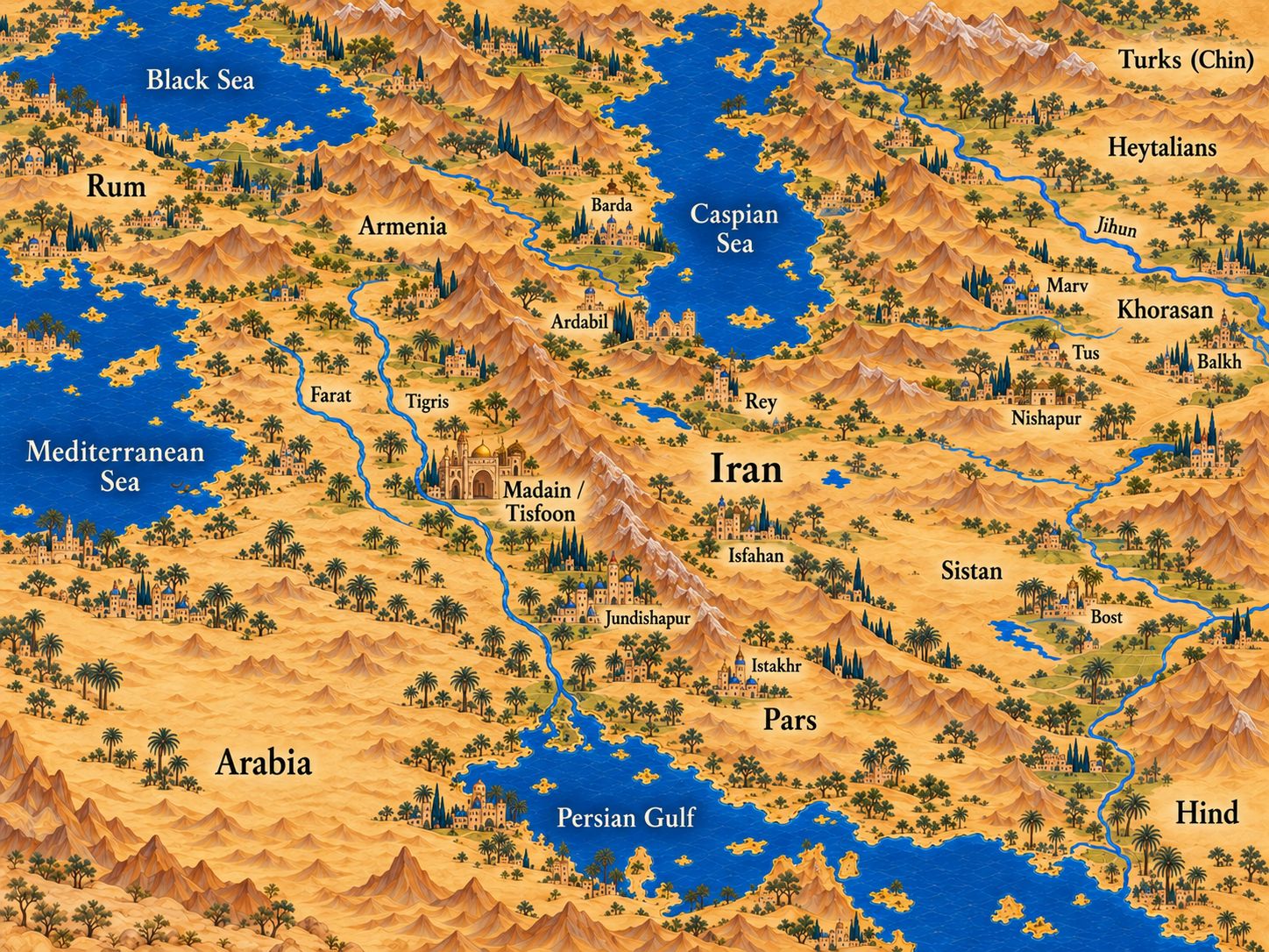 Map: The Sasanian World