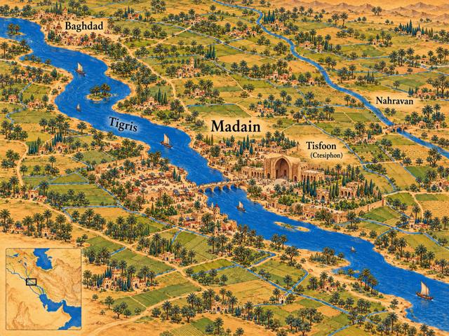Map: The Heart of the Empire: Ctesiphon and the Cities of the Tigris
