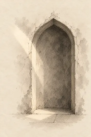 God / the Almighty, from The Blind Owl: ink-and-wash drawing